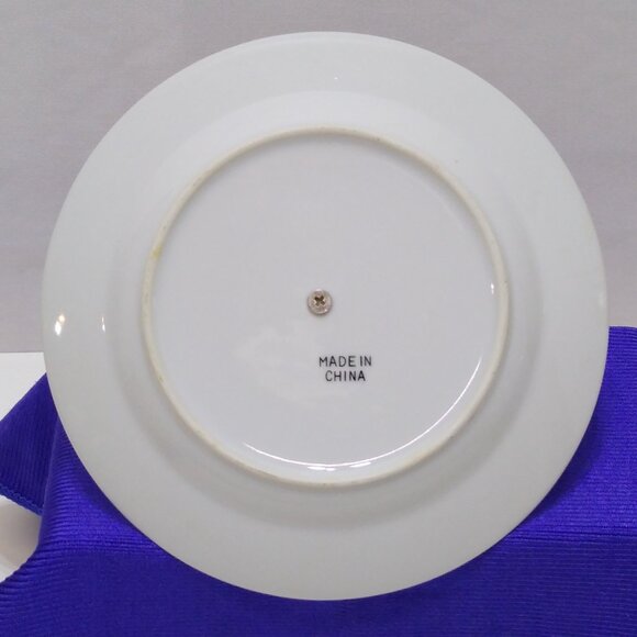 Bridgeford Porcelain Silverplate Holiday Server Holly Berry One Tier Cake Plate - Picture 3 of 3